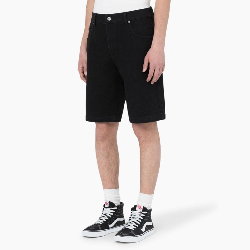 Men's Dickies Skateboarding Loose Fit Wingville Shorts Black | 7024385-CS