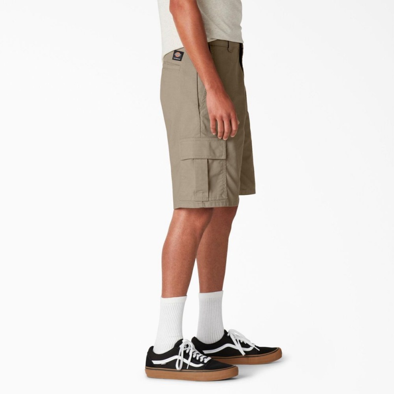 Men's Dickies Skateboarding Regular Fit Cargo Shorts Grey | 3164985-UL