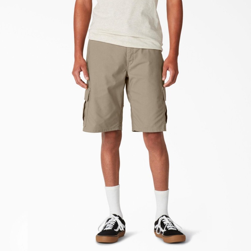 Men\'s Dickies Skateboarding Regular Fit Cargo Shorts Grey | 3164985-UL