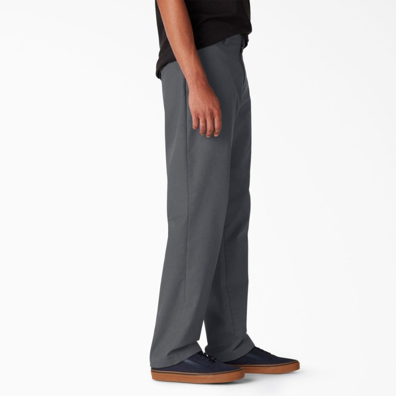 Men's Dickies Skateboarding Slim Fit Pants Grey | 2345971-KH