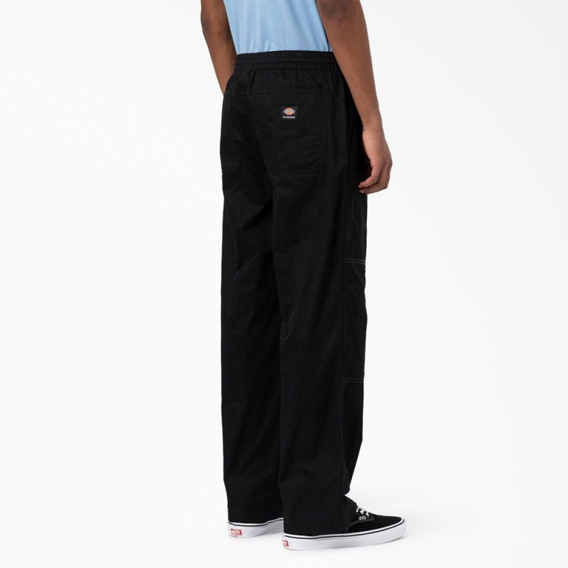 Men's Dickies Skateboarding Summit Relaxed Fit Chef Pants Black | 6351798-OP