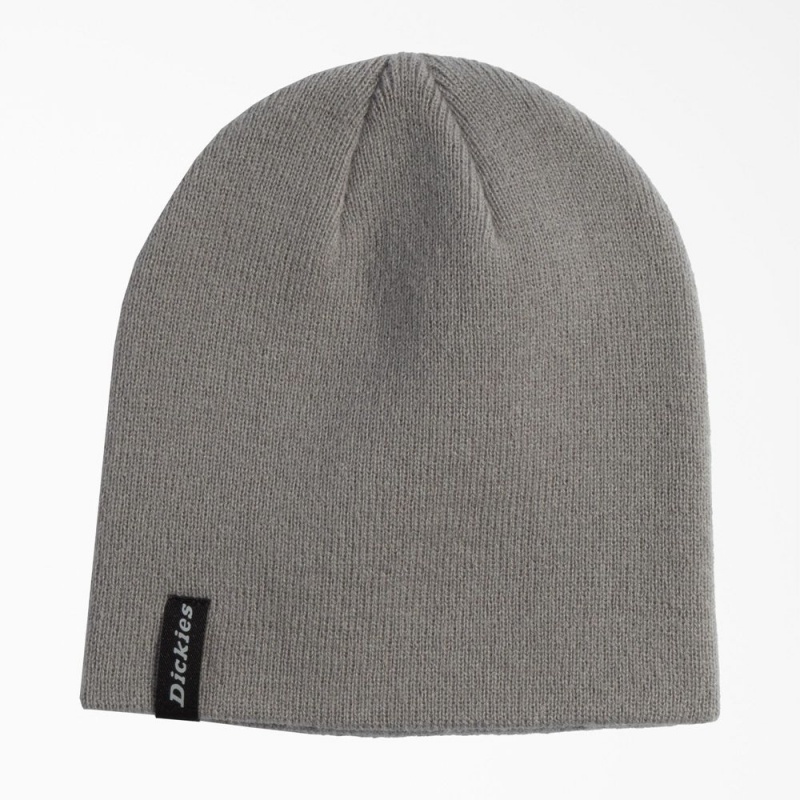 Men\'s Dickies Skull Cap Beanie Grey | 4357219-QH