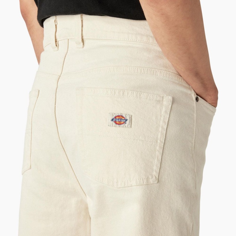 Men's Dickies Thomasville Loose Fit Jeans Beige | 7025913-JG