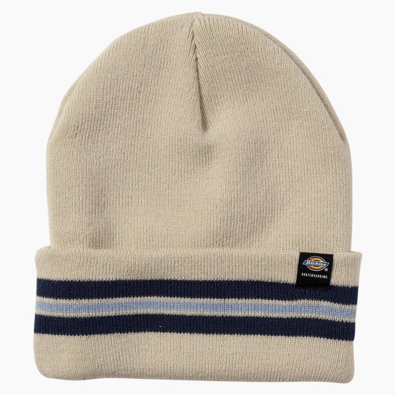 Men's Dickies Tom Knox Beanie Khaki | 3841207-IO