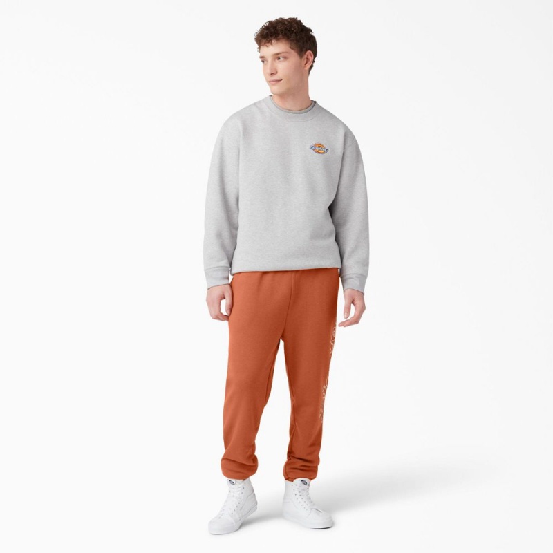 Men's Dickies Uniontown Regular Fit Sweat Pants Orange | 8493507-NS