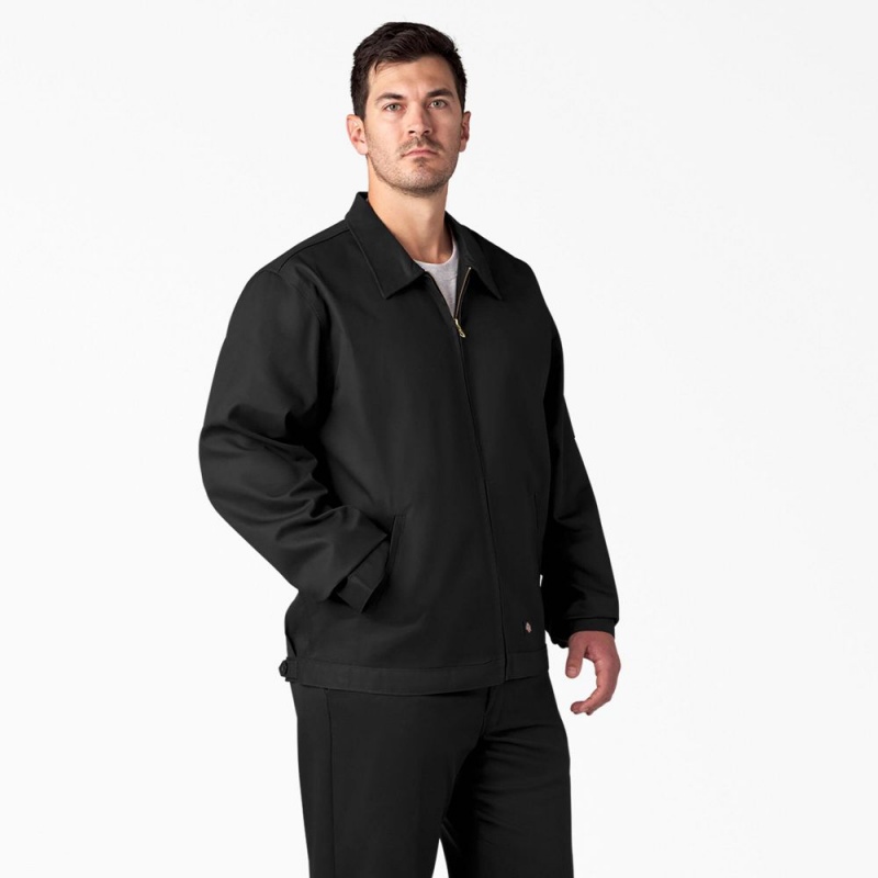 Men's Dickies Unlined Eisenhower Jacket Black | 3710924-KU