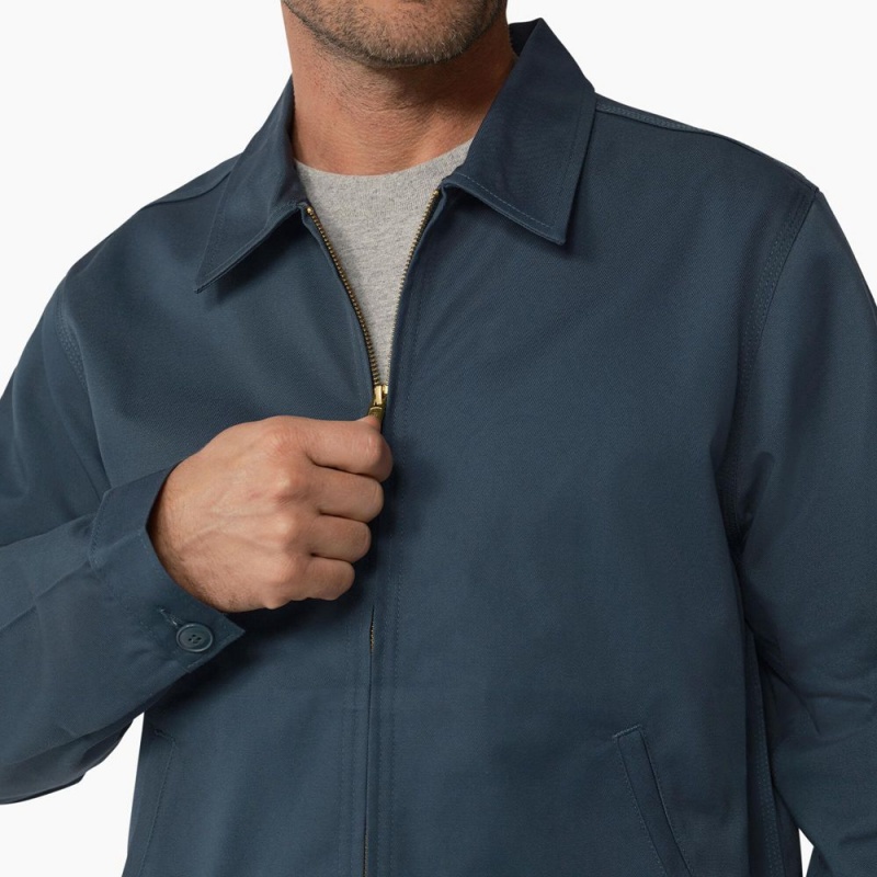 Men's Dickies Unlined Eisenhower Jacket Blue | 0294631-MJ