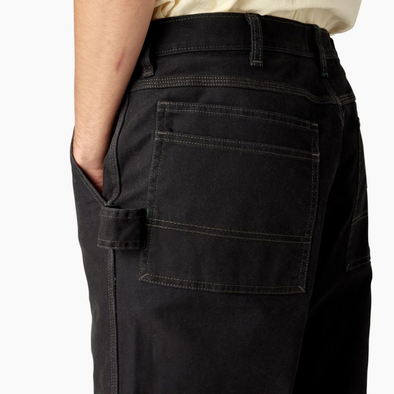 Men's Dickies x Jameson Double Knee Pants Black | 8051936-PT