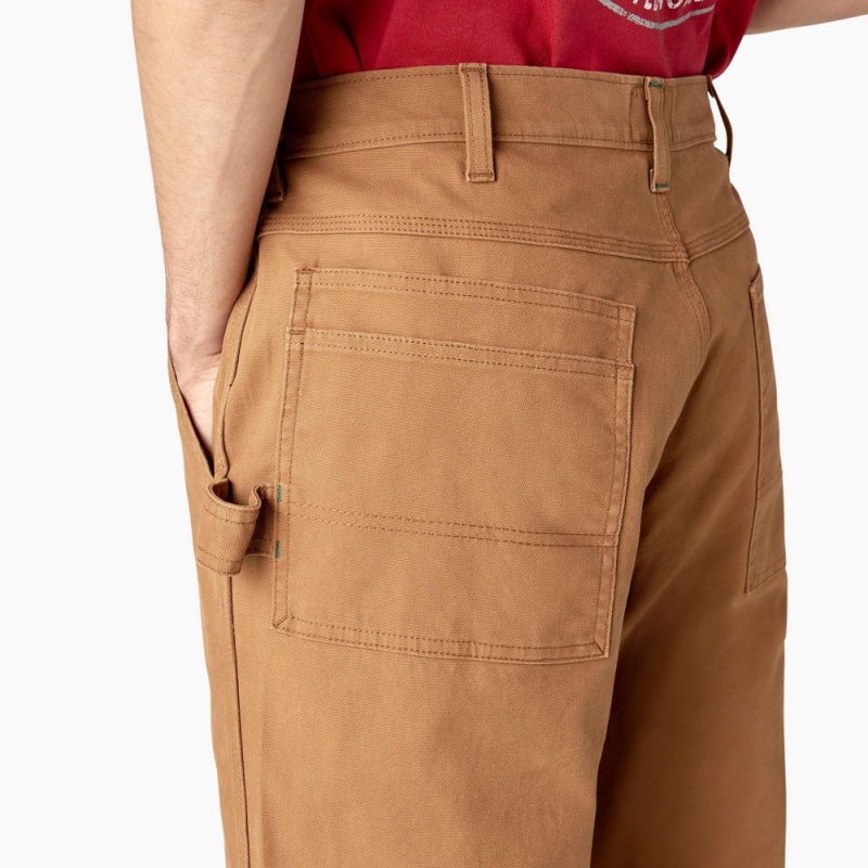 Men's Dickies x Jameson Double Knee Pants Brown | 9086743-CX