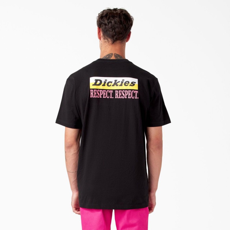 Women\'s Dickies Breast Cancer Awareness Heavyweight T-Shirt Black | 1790534-AD