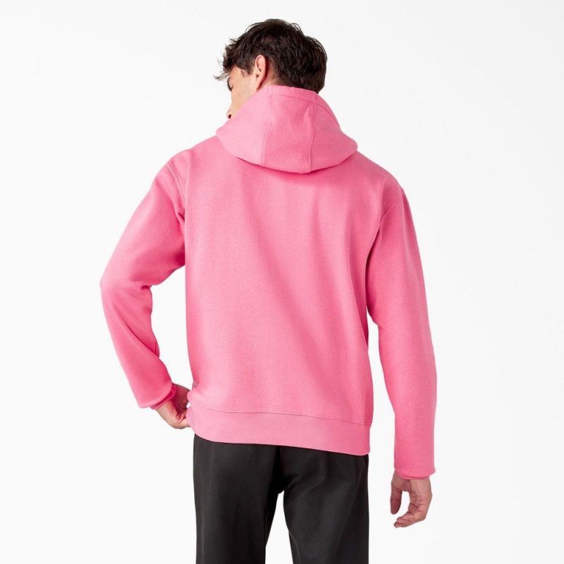 Women's Dickies Breast Cancer Awareness Logo Hoodie Pink | 7603982-CF