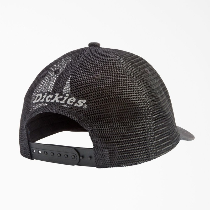 Women's Dickies Canvas Trucker Cap Grey | 1052687-DL