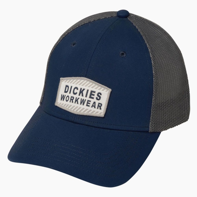 Women\'s Dickies Cooling Workwear Cap Navy | 2536190-YH