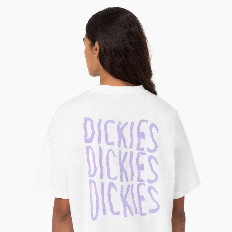 Women's Dickies Creswell Graphic T-Shirt White | 0968521-HZ