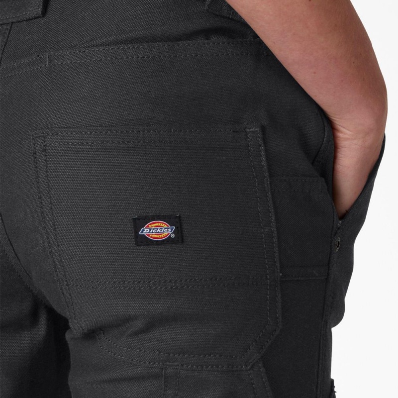 Women's Dickies FLEX DuraTech Straight Fit Pants Black | 8954673-CB