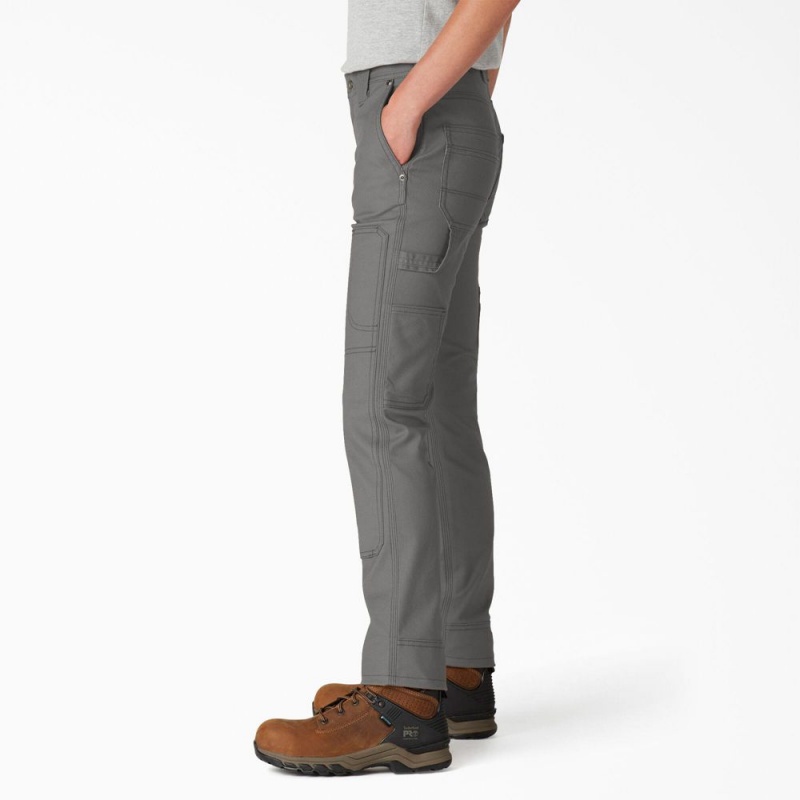 Women's Dickies FLEX DuraTech Straight Fit Pants Grey | 2605871-MU