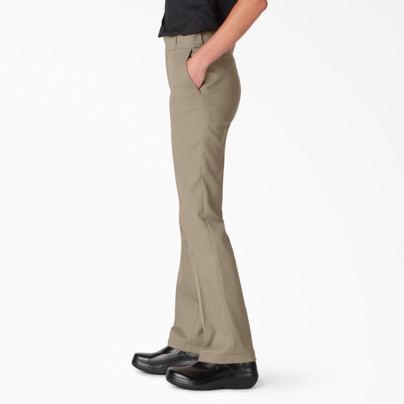 Women's Dickies FLEX Original Fit Work Pants Grey | 8401253-BZ