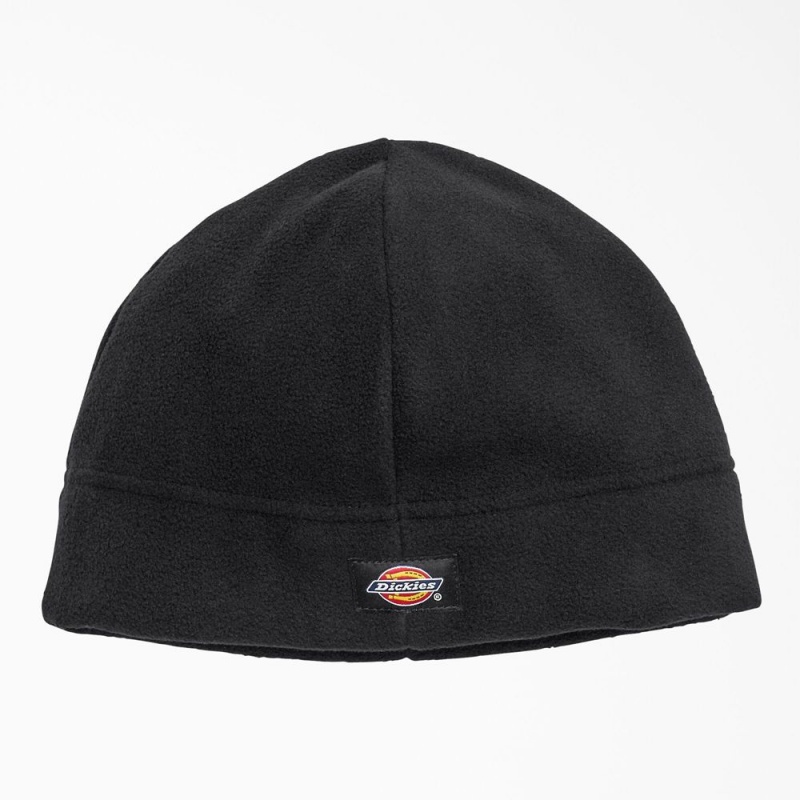 Women\'s Dickies Fleece Beanie Black | 5864290-DO