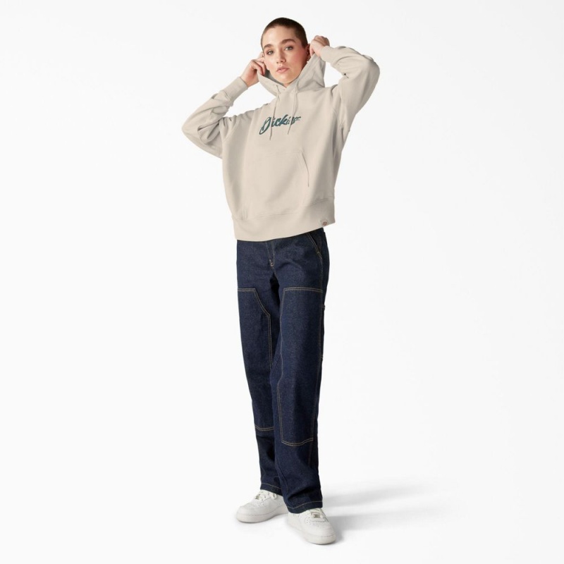 Women's Dickies Mayetta Hoodie Grey | 9680345-OF