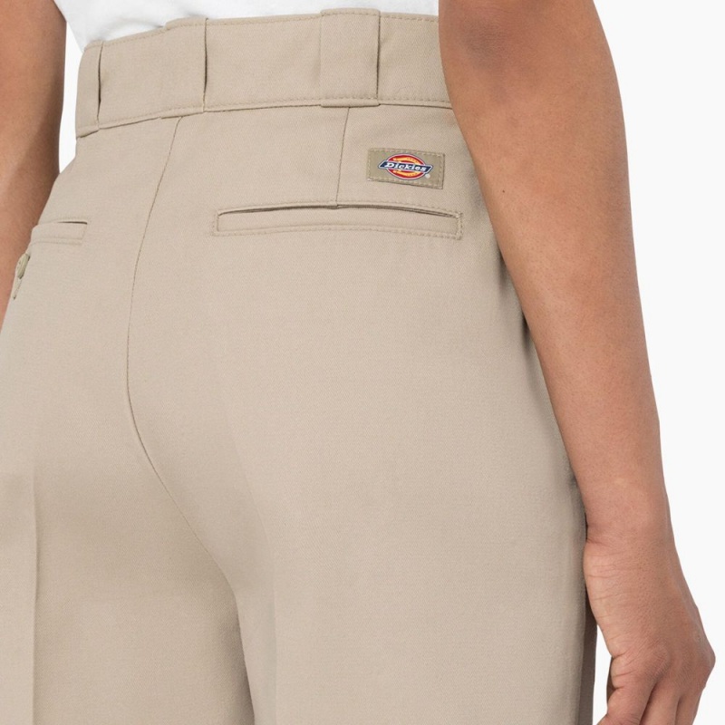 Women's Dickies Phoenix Shorts Khaki | 5934681-QW