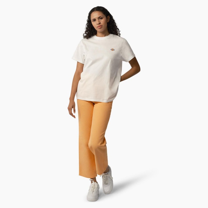 Women's Dickies Regular Fit Duck Pants Orange | 4795360-FC