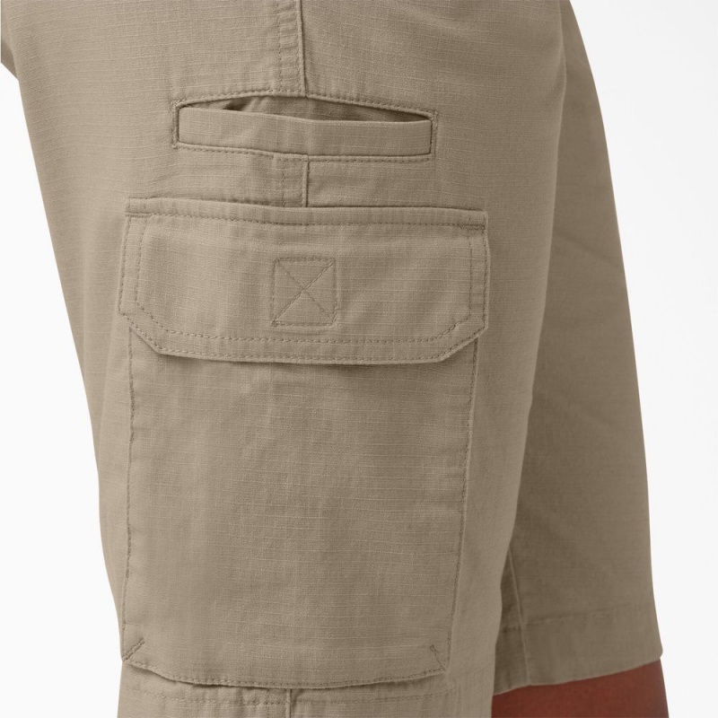 Women's Dickies Ripstop Cargo Shorts Grey | 5471893-SE