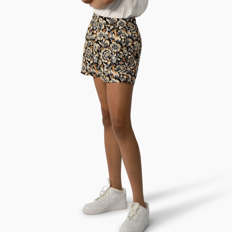 Women's Dickies Roseburg Shorts Brown | 0312769-VP