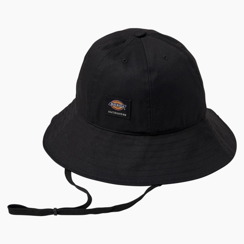 Women\'s Dickies Skateboarding Dome Bucket Hat Black | 5901628-OR