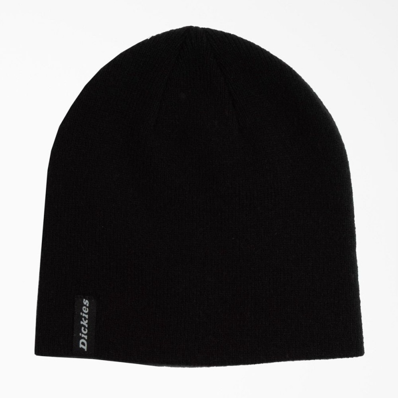 Women\'s Dickies Skull Cap Beanie Black | 3549186-FQ