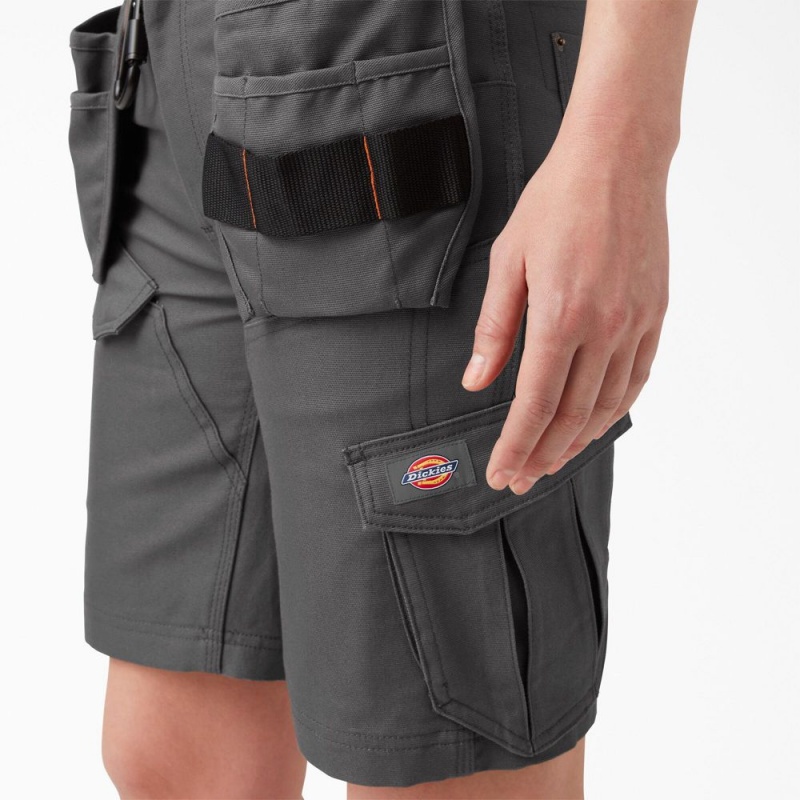 Women's Dickies Traeger x Relaxed Fit Shorts Grey | 3086259-ZJ