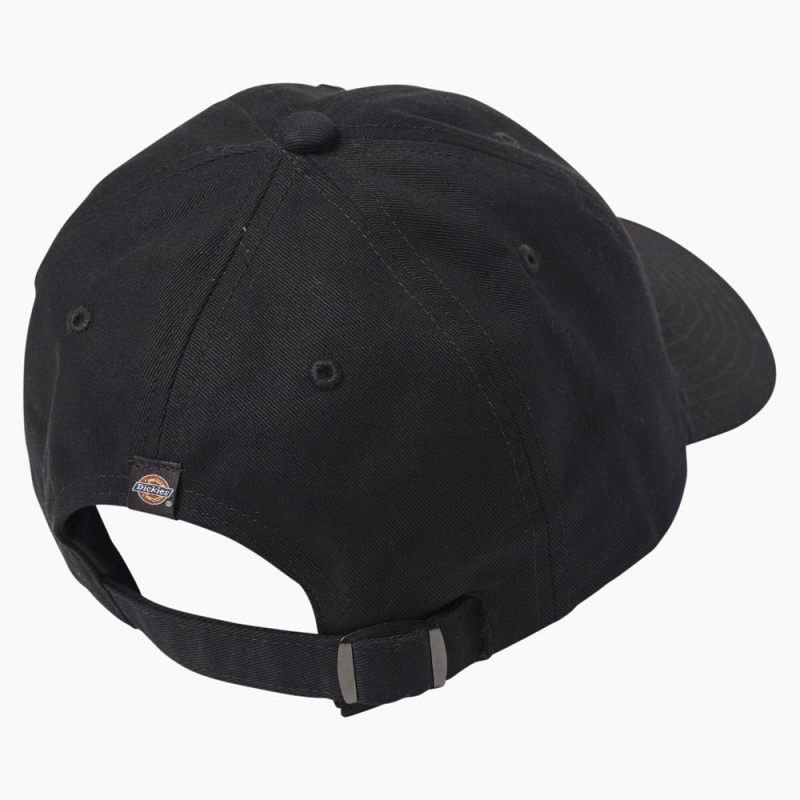 Women's Dickies Twill Cap Black | 8475190-HX