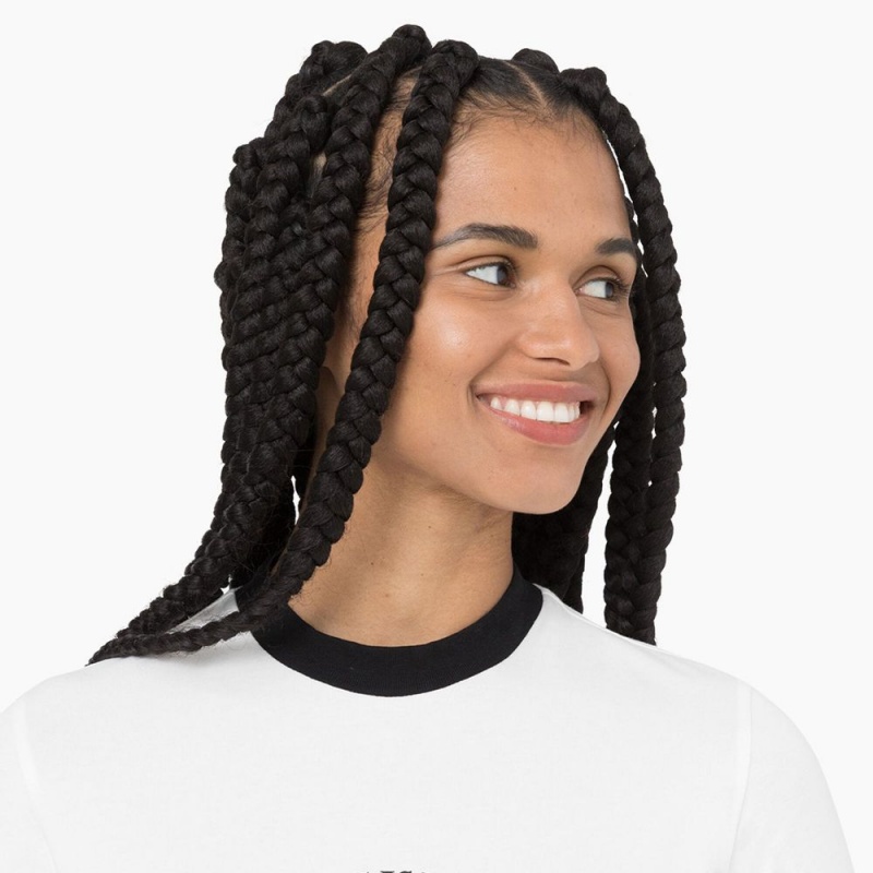 Women's Dickies Warm Springs T-Shirt White | 7903812-IX