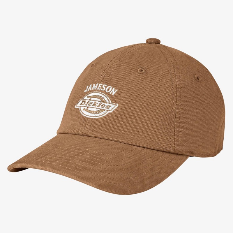 Women\'s Dickies x Jameson Embroidered Cap Brown | 3521968-IG